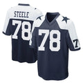 D.Cowboys #78 Terence Steele Player Navy-White Alternate Home Game Qdoa Stitched Jerseys