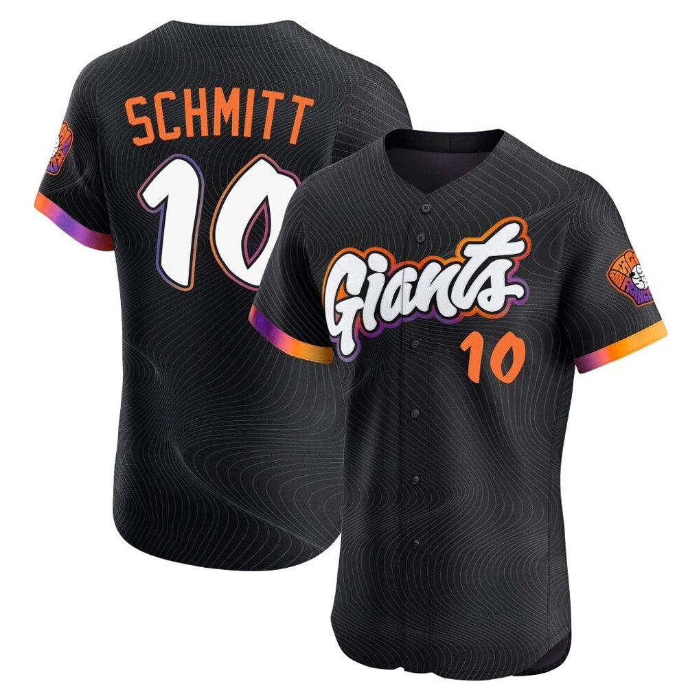 SF.Giants #10 Casey Schmitt Player Black 2025 City Connect Home Limited Elite Qdoa Stitched Jerseys