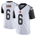 C.Bengals #6 Brian Cook Player White Color Rush Vapor Untouchable Limted Home Game Qdoa Stitched Jerseys