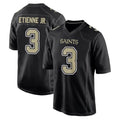 NO.Saints #3 Travis Etienne Jr. Player Black Carbon Fashion Home Game Qdoa Stitched Jerseys