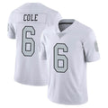 LV.Raiders #6 A.J. Cole Player White Limited Color Rush Home Game Qdoa Stitched Jerseys