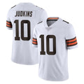 C.Browns #10 Quinshon Judkins Player White Vapor Untouchable Limited Home Game Qdoa Stitched Jerseys