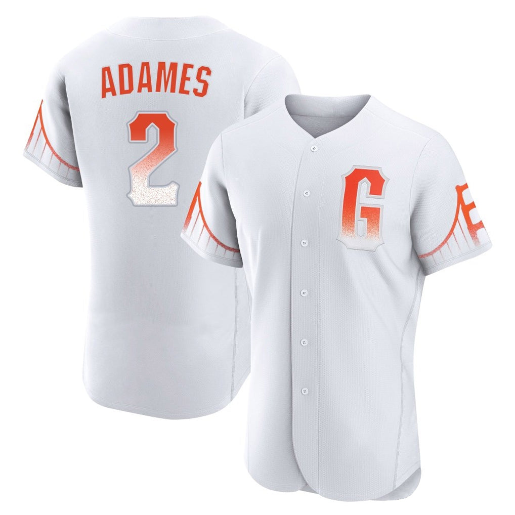 SF.Giants #2 Willy Adames Player White City Connect Home Limited Elite Qdoa Stitched Jerseys