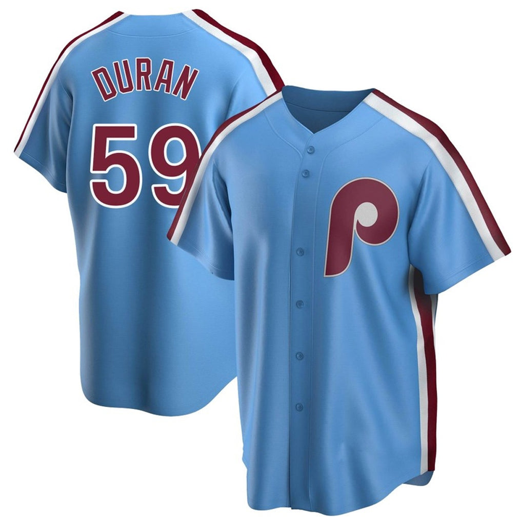 P.Phillies #59 Jhoan Duran Player Light Blue Home Limited Game Qdoa Stitched Jerseys