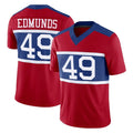 NY.Giants #49 Tremaine Edmunds Player Red Century Vapor F.U.S.E. Home Game Qdoa Stitched Jerseys