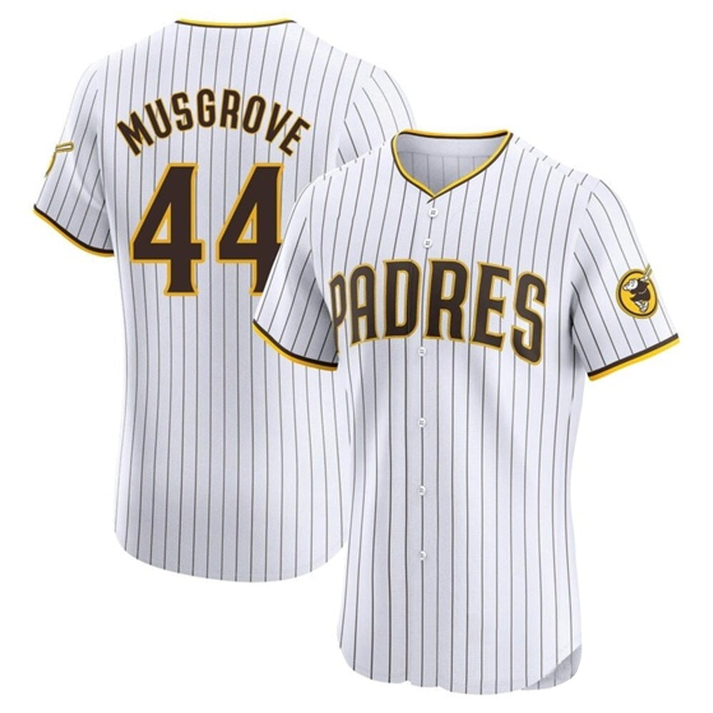 S.Diego Padres #44 Joe Musgrove Player White Home Limited Elite Qdoa Stitched Jerseys