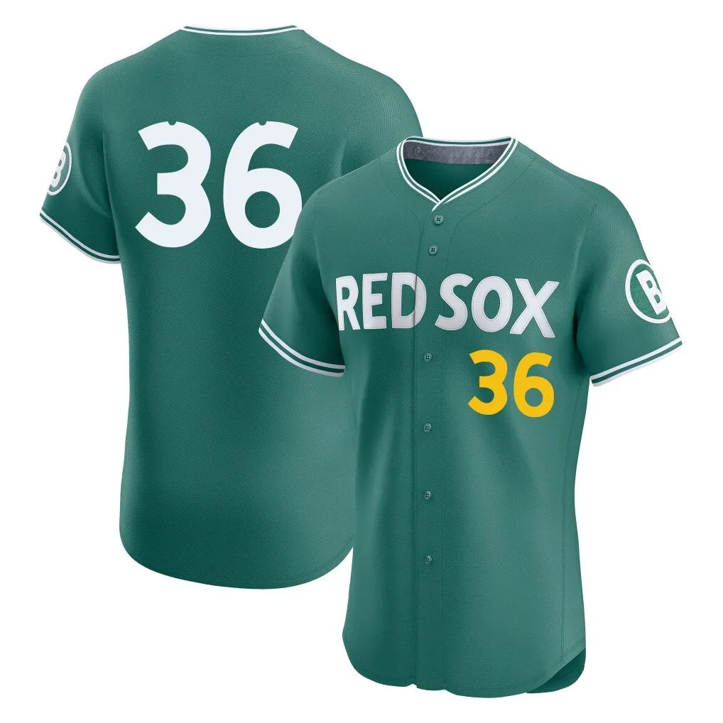 B.Red Sox #36 Triston Casas Player Green City Connect Limited Elite Home Game Qdoa Stitched Jerseys