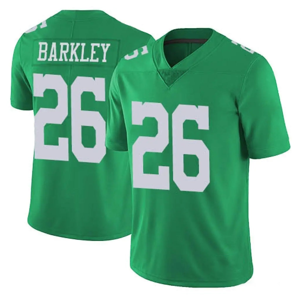 P.Eagles #26 Saquon Barkley Player Green Limited Vapor Untouchable Home Game Qdoa Stitched Jerseys