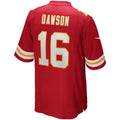 Qdoa KC.Chiefs #16 Len Dawson Red Game Retired Player Jersey