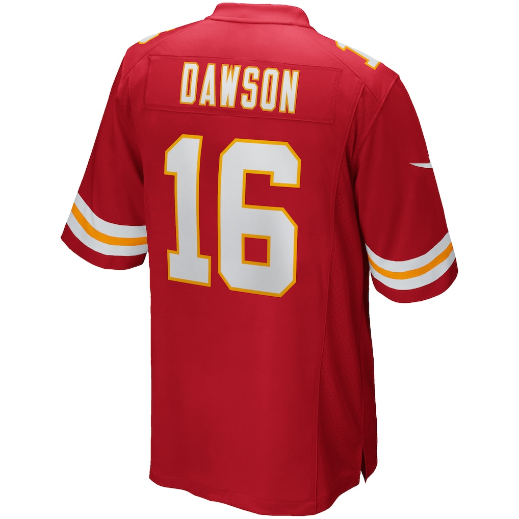Qdoa KC.Chiefs #16 Len Dawson Red Game Retired Player Jersey