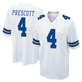 D.Cowboys #4 Dak Prescott Player White Home Game Qdoa Stitched Jerseys