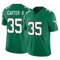 P.Eagles #35 Michael Carter II Player Green Kelly Alternate Vapor F.U.S.E. Home Game Qdoa Stitched Jerseys