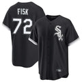 C.White Sox #72 Carlton Fisk Player Black Home Game Qdoa Stitched Jerseys
