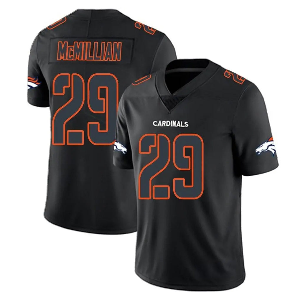 D.Broncos #29 Ja'Quan McMillian Player Black Impact Limited Game Qdoa Stitched Jerseys
