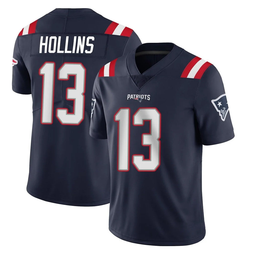 NE.Patriots #13 Mack Hollins Player Navy Vapor Untouchable Home Game Qdoa Stitched Jerseys
