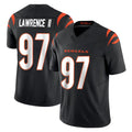 C.Bengals #97 Dexter Lawrence II Player Black Vapor F.U.S.E. Limited Home Game Qdoa Stitched Jerseys