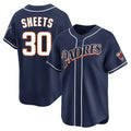 S.Diego Padres #30 Gavin Sheets Player Navy Cooperstown Collection Limited Home Qdoa Stitched Jerseys