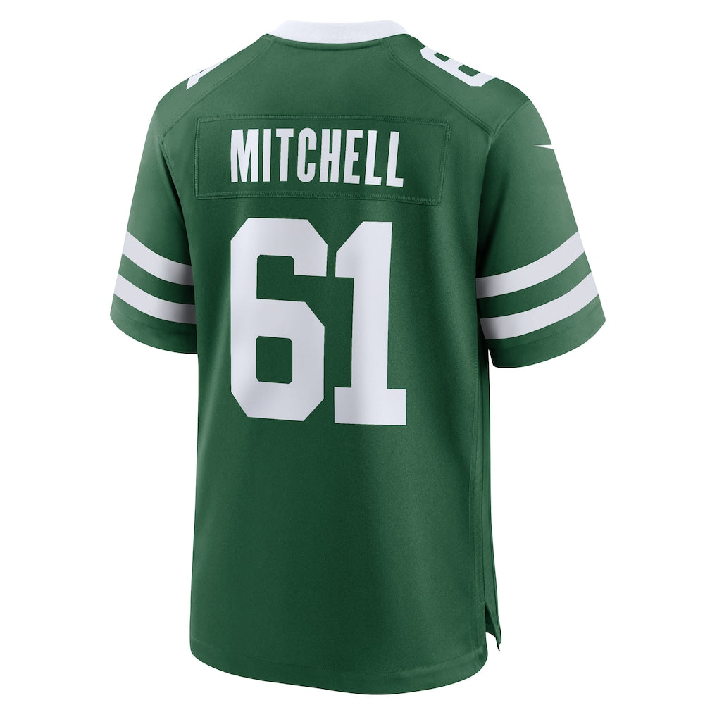 Qdoa NY.Jets #61 Max Mitchell Legacy Green Team Game Jersey