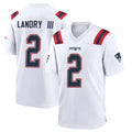 NE.Patriots #2 Harold Landry III Player White Home Game Qdoa Stitched Jerseys