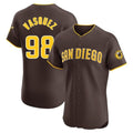 S.Diego Padres #98 Randy Vasquez Player Brown Home Limited Elite Qdoa Stitched Jerseys