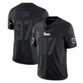 LA.Rams #97 Poona Ford Player Black Impact Limited Home Game Qdoa Stitched Jerseys
