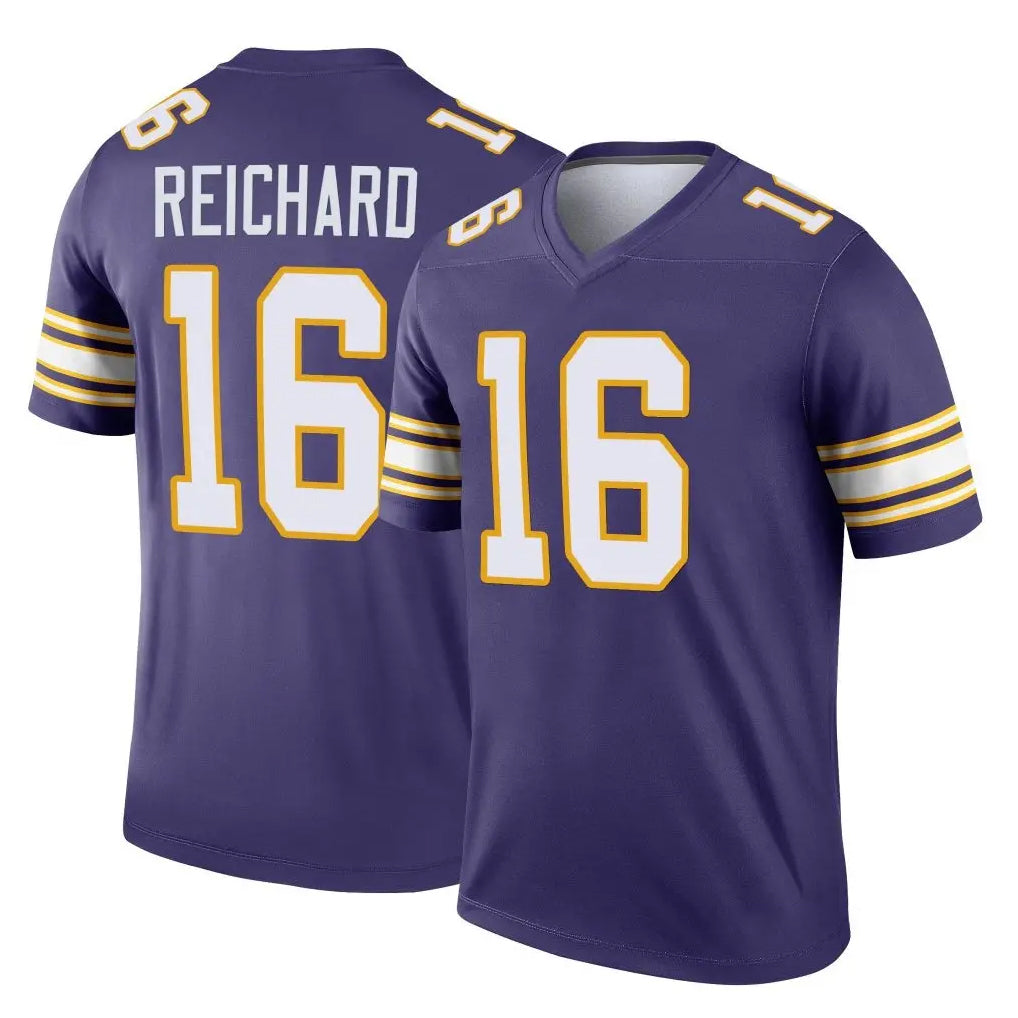 M.Vikings #16 Will Reichard Player Purple Limited Classic Home Game Qdoa Stitched Jerseys