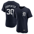 D.Tigers #30 Kerry Carpenter Player Navy Limited Elite Home Qdoa Stitched Jerseys