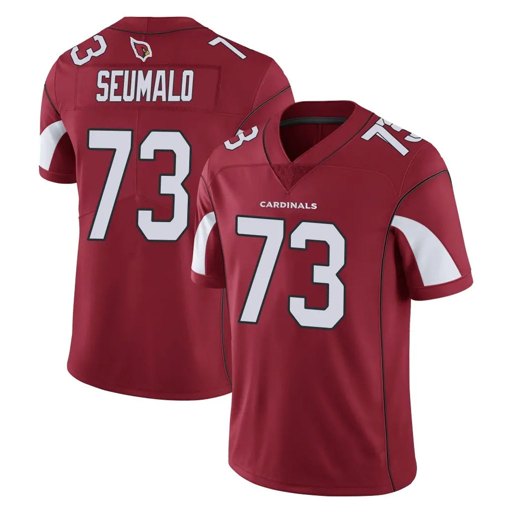 A.Cardinals #73 Isaac Seumalo Player Cardinal Vapor Limited Home Game  Qdoa Stitched Jerseys