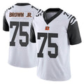 C.Bengals #75 Orlando Brown Jr. Player White Color Rush Vapor Untouchable Limted Home Game Qdoa Stitched Jerseys