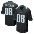 P.Eagles #88 Dallas Goedert Player Black Home Game Qdoa Stitched Jerseys