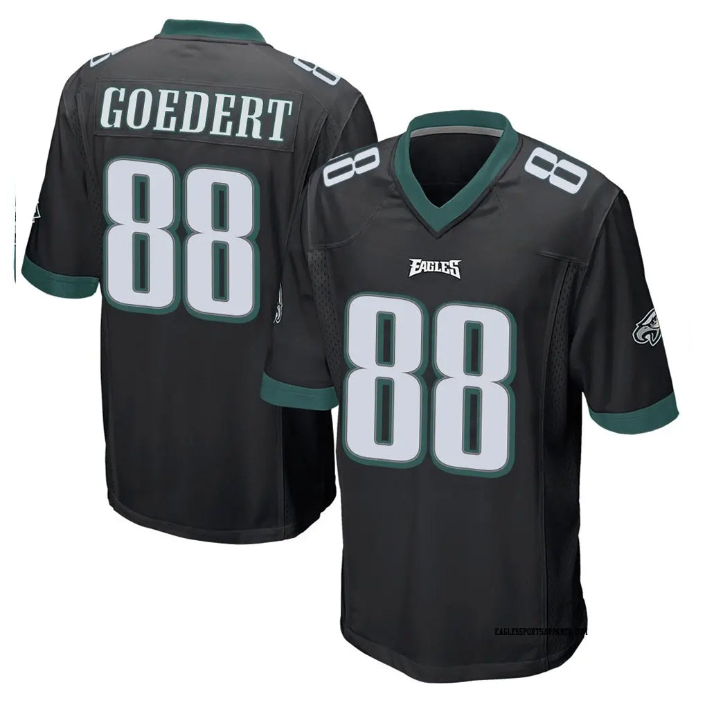 P.Eagles #88 Dallas Goedert Player Black Home Game Qdoa Stitched Jerseys
