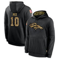 D.Broncos #10 Bo Nix Player Black Salute to Service Pullover Hoodies Limited Qdoa Stitched Jerseys