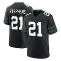 NY.Jets #21 Brandon Stephens Player Black Legacy Home Game Qdoa Stitched Jerseys