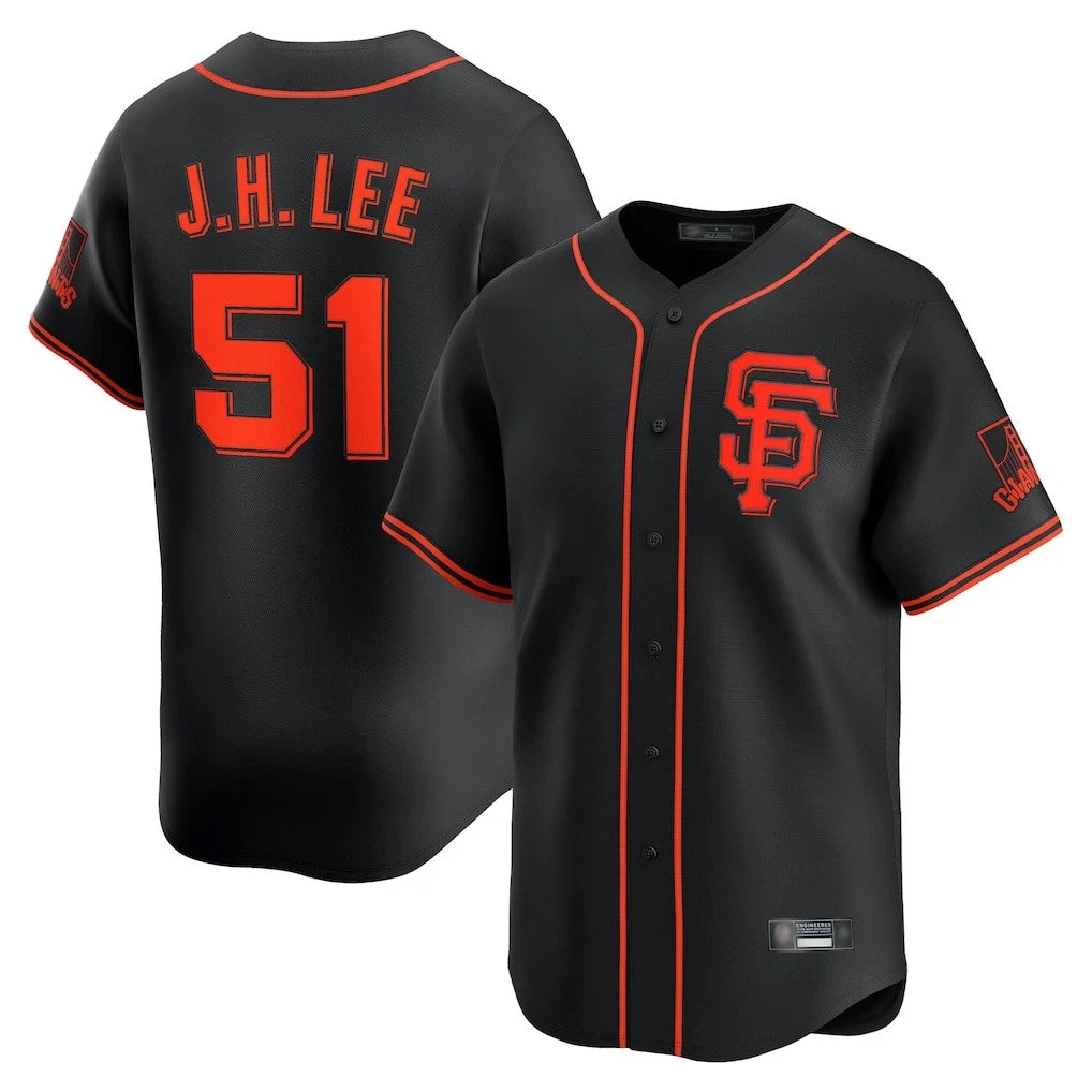 SF.Giants #51 Jung Hoo Lee Player  Black 2026 Home Limited Qdoa Stitched Jerseys