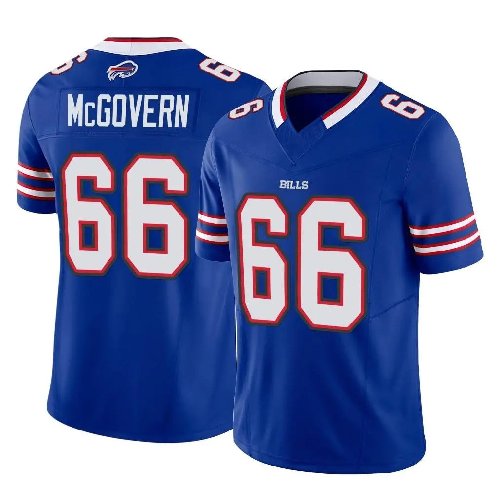 B.Bills #66 Connor McGovern Player Royal Vapor F.U.S.E. Limited Home Game Qdoa Stitched Jerseys