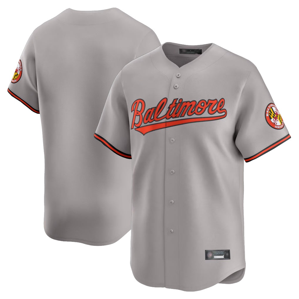 B.Orioles ## Orioles Blank Player Gray Limited Home Game Qdoa Stitched Jerseys