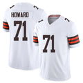C.Browns #71 Tytus Howard Player White Vapor F.U.S.E. Limited Home Game Qdoa Stitched Jerseys