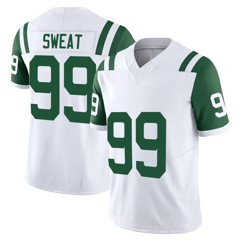 NY.Jets #99 T'Vondre Sweat Player White Limited Classic Vapor F.U.S.E. Home Game Qdoa Stitched Jerseys