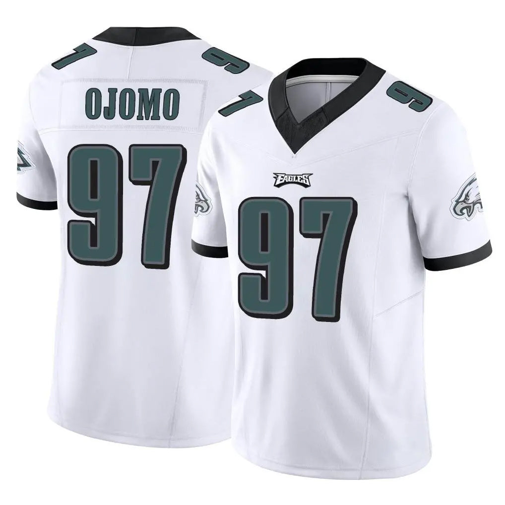 P.Eagles #97 Moro Ojomo Player White Limited Vapor F.U.S.E. Home Game Qdoa Stitched Jerseys
