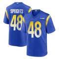 LA.Rams #48 Omar Speights Player Royal Home Game Qdoa Stitched Jerseys