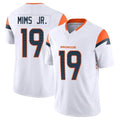 D.Broncos #19 Marvin Mims Jr. Player White Limited Vapor F.U.S.E. Home Game Qdoa Stitched Jerseys