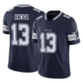 D.Cowboys #13 Caleb Downs Player Navy Limited Vapor F.U.S.E. Home Game Qdoa Stitched Jerseys