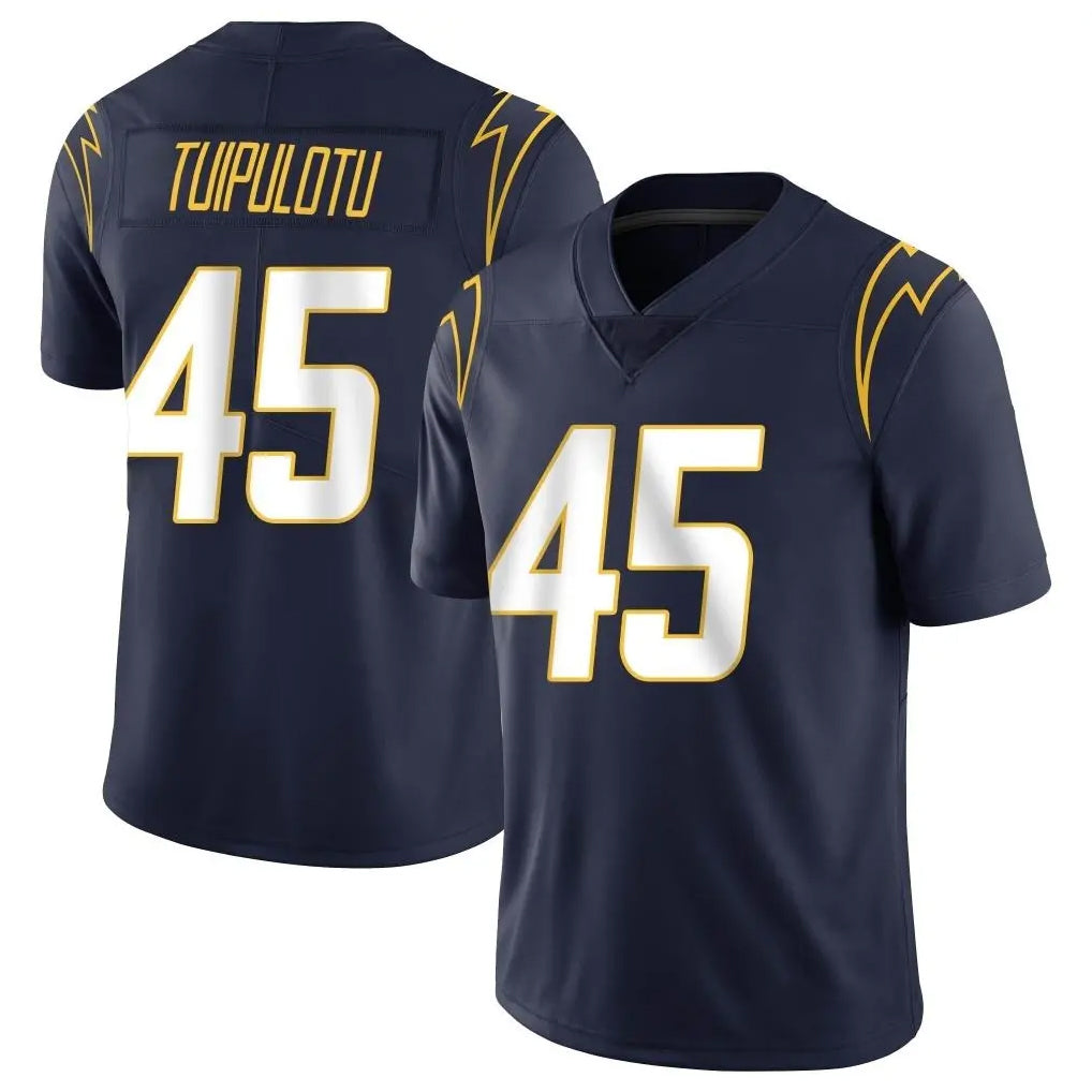 LA.Chargers #45 Tuli Tuipulotu Player Navy Limited Vapor Untouchable Home Game Qdoa Stitched Jerseys