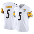 P.Steelers #5 Jalen Ramsey Player White Limited Vapor F.U.S.E. Home Game Qdoa Stitched Jerseys