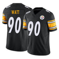 P.Steelers #90 T.J. Watt Player Black Limited Vapor F.U.S.E. Home Game Qdoa Stitched Jerseys