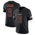 D.Broncos #9 Talanoa Hufanga Player Black Impact Limited Game Qdoa Stitched Jerseys
