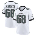 P.Eagles #68 Jordan Mailata Player White Game Home Qdoa Stitched Jerseys