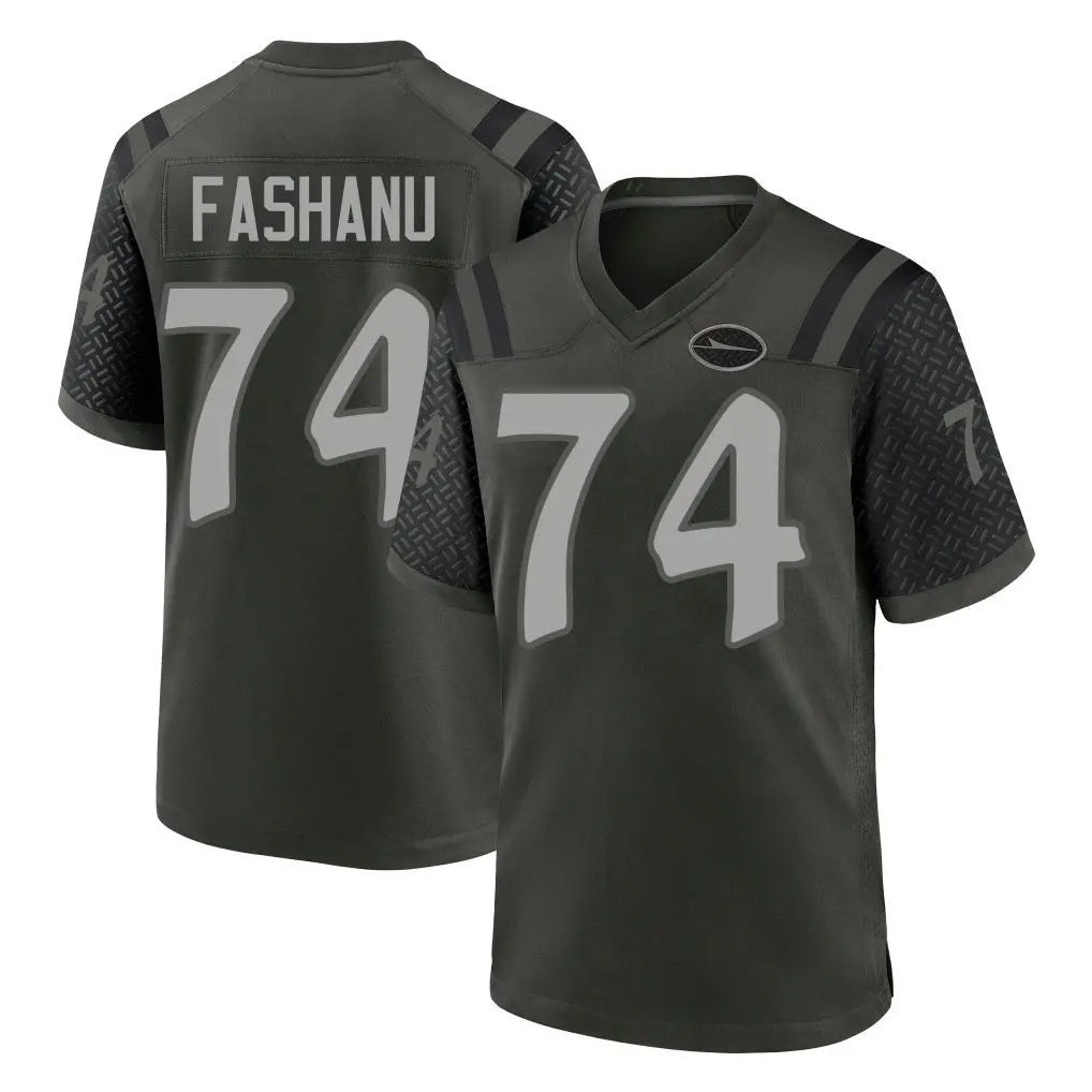 NY.Jets #74 Olu Fashanu Player Green 2025 Rivalries Collection Home Game Qdoa Stitched Jerseys