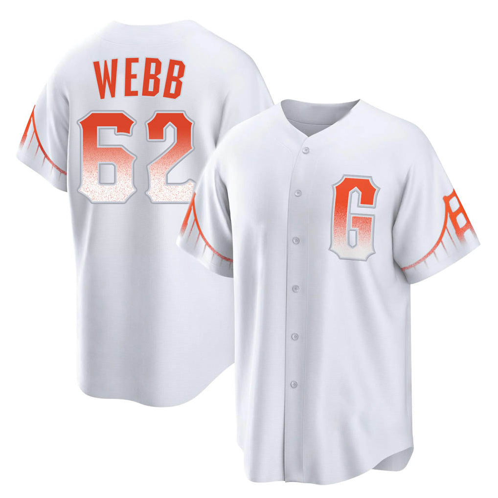 SF.Giants #62 Logan Webb Player White City Connect Home Game Qdoa Stitched Jerseys