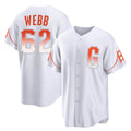 SF.Giants #62 Logan Webb Player White City Connect Home Game Qdoa Stitched Jerseys
